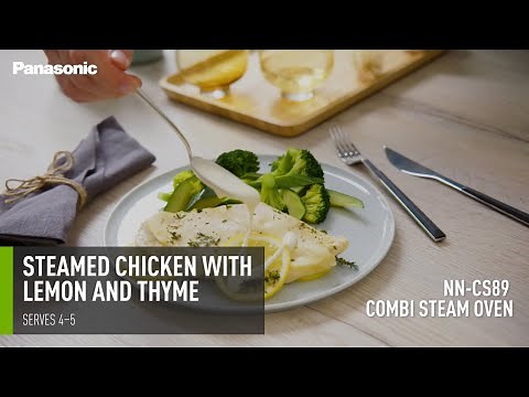 Panasonic Combi Steam Oven Recipe: Lemon & Thyme Steamed Chicken with Broccoli