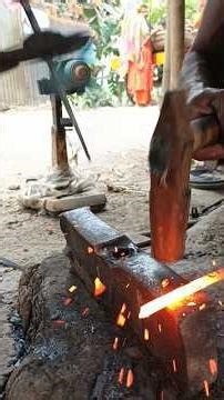🔥 Blacksmith at Work – Forging Iron with Fire and Hammer 🔨