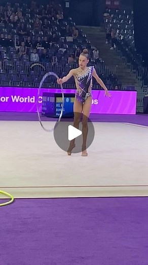 FIG Gymnastics on Instagram: "What a start! Alona Tal Franco 🇮🇱 earns 31.100 for this intricate Hoop performance! #RGJuniors2023 #Rhythmic #Gymnastics"