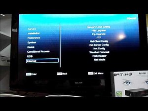 How to enter a Line on the Amiko Mini Combo