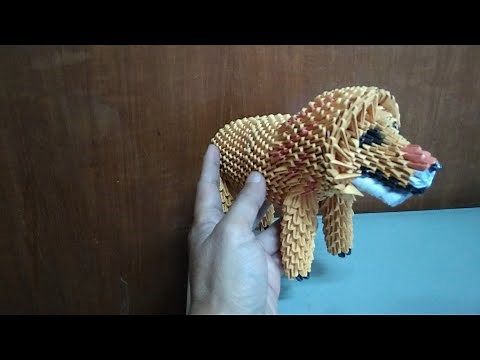 papercraft 3d origami lion tutorial Part 3