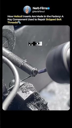 How Helicoil Inserts Are Made ⚙️😵