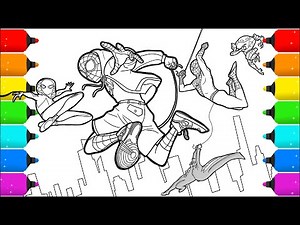 Drawing and Coloring Spider-Man into the Spider-Verse