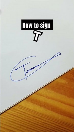 How to sign the letter ❤️ "T" ❤️ | How to improve your handwriting | calligraphy style
