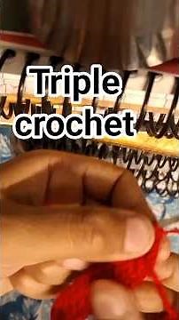 Triple Crochet Stitch for Beginners | Step-by-Step Guide#crochet day