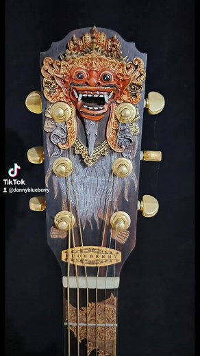 24 reactions | Blueberry Handmade Balinese Barong Guitar Blueberry...