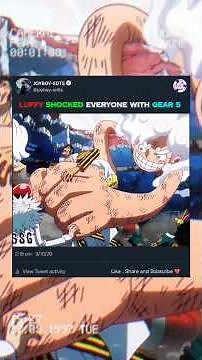 Everyone shocked by Luffy's gear 5 🔥#onepiece #luffy #kizaru