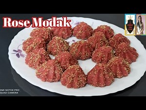Rose modak recipe।। 4 से 5 मिनट में बनकर तैयार delicious 🌹 modak recipe at home।।Teena's kitchen