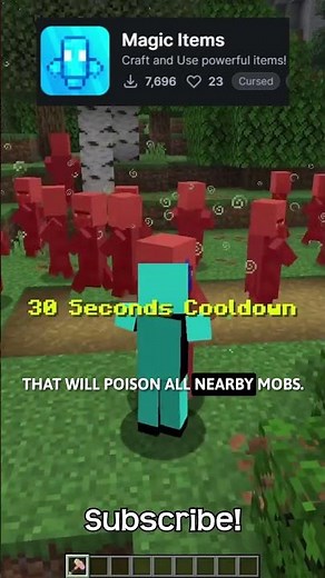 Using A Poison Wand In Minecraft!