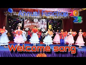 Welcome song❤️ || ✨Annual Function 2023|| Fatima Public School|| KIDS DANCE PERFORMANCE✨