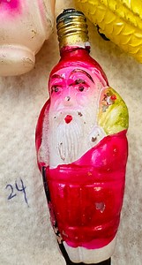 Vintage Figural Bulbs; Christmas Decorative Bulb C6 Work Birds Santa Girls Head #5 - Etsy
