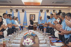Jaishankar interacts with participants of IAF MCC's Warfare and Aerospace Strategy Program on his book 'The India Way'