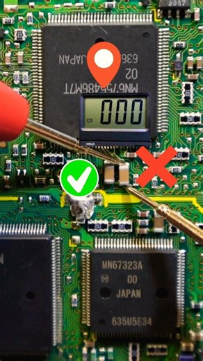 Identify Shorted IC | Spot Shorted SMD Ceramic Capacitor Fast #shorts #repair