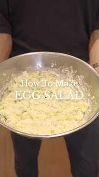 Making a simple and quick dill egg salad 🥚
