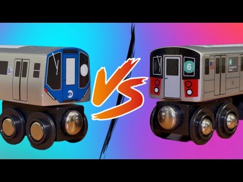 Munipals MTA R211 L Train VS R142 6 Train Custom Showcase - Subway Mini Clip
