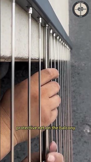 Install solid aluminum alloy invisible protective net on the balcony