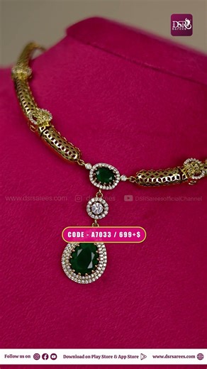 Kanti jewellery set | DSR Sarees | Booking : 6374441254 | www.dsrsarees.com
