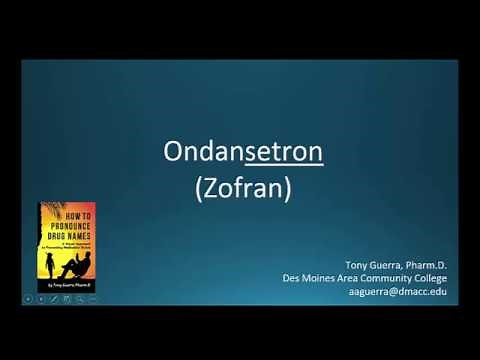 (CC) How to Pronounce ondansetron (Zofran) Backbuilding Pharmacology