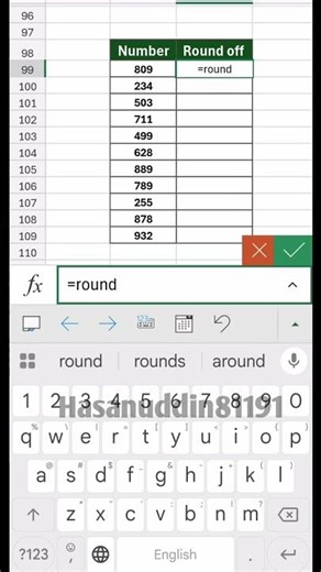 Excel Tricks | Round off #excelbangla #exceltips