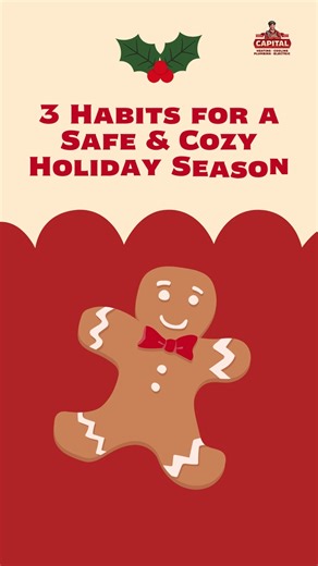 Keep your holidays merry, bright, and stress-free! ✨ A few simple habits can make all the difference this season, from scheduling your electrical safety check to swapping out your HVAC filter and testing your smoke and carbon monoxide detectors. Protect your home, your loved ones, and your peace of mind all winter long. ❤️ Call or text 360-491-7450 to schedule your seasonal service today! | Capital Heating, Cooling, Plumbing & Electric | Facebook