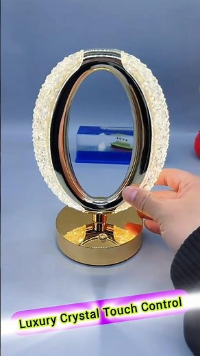 Touch Control Crystal Table Light ✨ Luxury Lamp You Need! #shorts