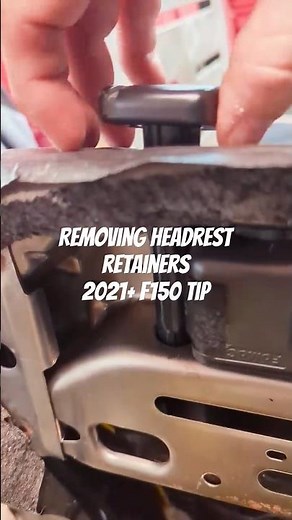 Gen14 (2021+) F150 reupholstery tip. How to remove headrest sleeves. #fordparts , #ford, #seats,