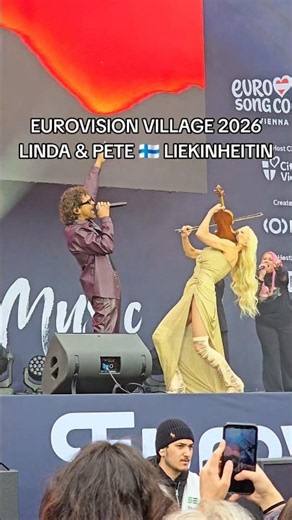 Liekinheitin by Linda & Pete 🇫🇮 Euro Village Live 🎻 #eurovision #esc2026 #finland #violin