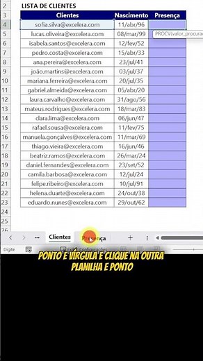 NÃO PERCA! Como COMPARAR 2 PLANILHAS NO EXCEL com PROCV! #excel #dicasexcel #dicasexcel