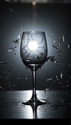 Perfect Glass Break in Slow Motion 😳