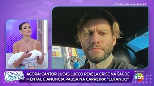 Cantor Lucas Lucco revela crise na saúde mental e anuncia pausa na carreira: "Lutando" | Fofocalizando