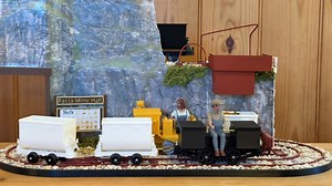 62K views · 628 reactions | BEVs and Clayton working the 16mm scale 32mm gauge pasta mine nano layout. Total layout area is just 1 sq foot. Layout, track, locos and wagons are all 3D printed. | Loco Remote | Facebook