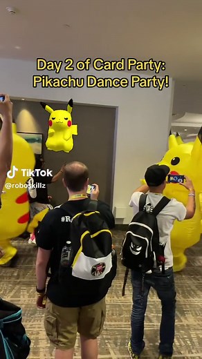 The Pikachu Dance Party! 💃🏾 🕺🏾 #pikachu #pikachudanceparty #pikachucardparty #cardparty2023 #cardparty