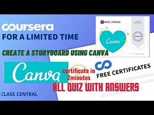Create a Storyboard using Canva, All Quiz with Answers.