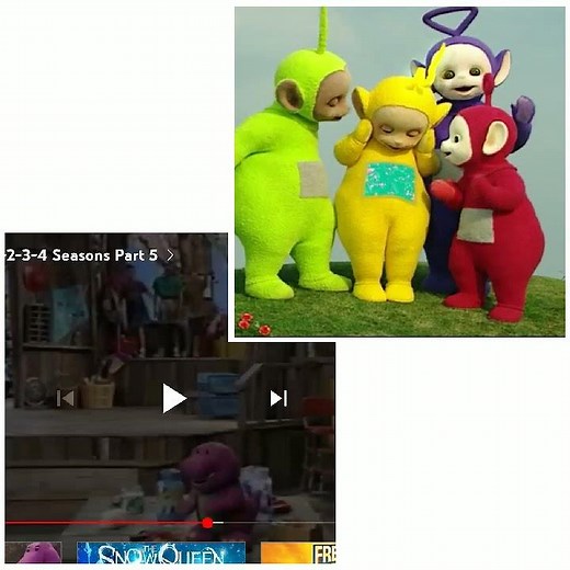 Teletubbies Say Goodbye to Barney's 1-2-3-4 Seasons and Want To Watch It Again, Again!