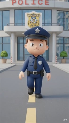 Police Officer on the way to his duty #animation