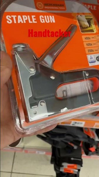 Handtacker Klammergerät Set inkl. 1000 Klammern Nägel Nagler WERCKMANN®