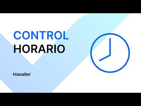 Cómo usar el Control de Horario en Manaller | Tutorial Paso a Paso
