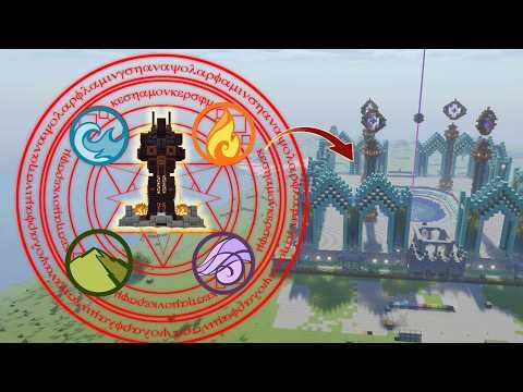 Building a "4 Elements" statue in Minecraft is a popular creative project