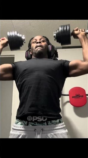 First Time Doing Standing Dumbells Press