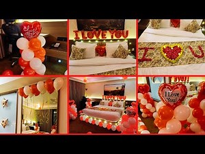 Romantic First Night Hotel Room Decoration | Honeymoon & Wedding Night Ideas