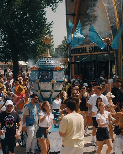 186K views · 10K reactions | Surrounded by friends from around the world, ready for a magnificent day at Tomorrowland and guided by the marching band, starting from the Red Bull Basecamp | Tomorrowland | Facebook