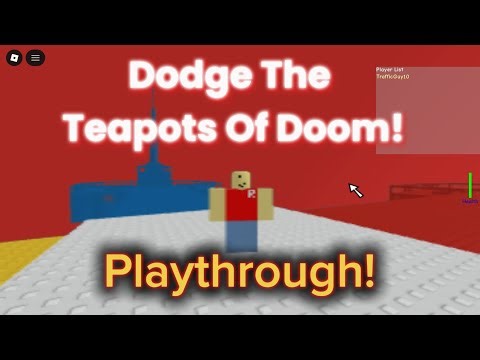 Playing Dodge The Teapots Of Doom On Roblox!!