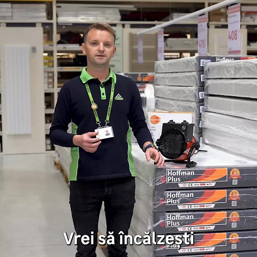 Încălzește rapid garajul sau atelierul cu aeroterma ceramică Equation Peak 2000 W. 🙌 Potrivită pentru spații de până la 20 m², îți oferă trei trepte de putere și o distribuție uniformă a căldurii. Compactă, rezistentă și ușor de mutat, aduce confort acolo unde ai nevoie. Te așteptăm în magazine sau pe site! https://buff.ly/Y9RlsrE #leroymerlinro | Leroy Merlin Romania