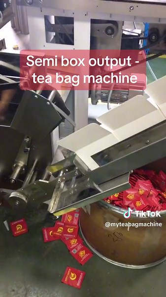Tea bag packing machine— semi box output video #heatseal #teabagmachine #teabagpackingmachine #fillingmachine #fillingmachinefactory #lipton #teabagpaper #sachet #automatic #granule