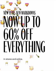 3.8K views · 21 reactions | New year, new markdowns. Now up to 60% off everything. In stores and online. | Aritzia | Facebook
