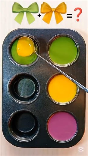 Colorpalette / Sap Green + Yellow Orange + Plum | Earthy Luxe Contrast #colormixing #shorts