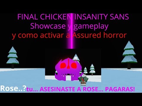 EL CHICKEN FINAL || Final insanity sans Showcase y gameplay || Undertale advanced souls ops