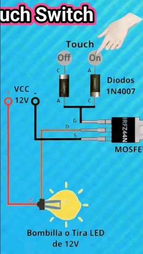 simple interrutor mosfet funciona y aprobando