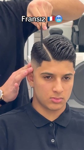FRANSIZ🥶🇫🇷#fade #fransıztraşı🇫🇷💈 #geçiş #fade