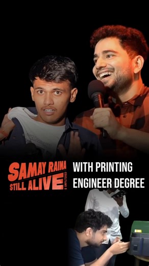 Samay Raina ROASTS Printing Engineering Degree 😂 | Standup Comedy #shorts